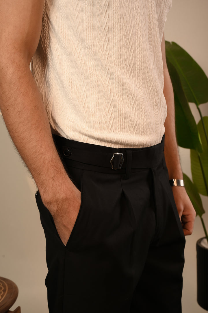 Black Premium Gurkha Pant